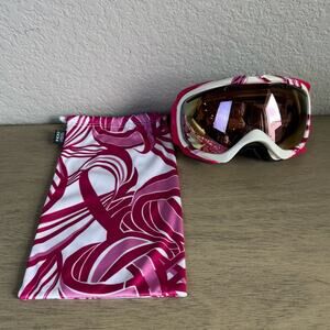 Oakley 2013 Elevate Persimmon Pink Print Goggle Lens Snow Board Ski‎ Goggles